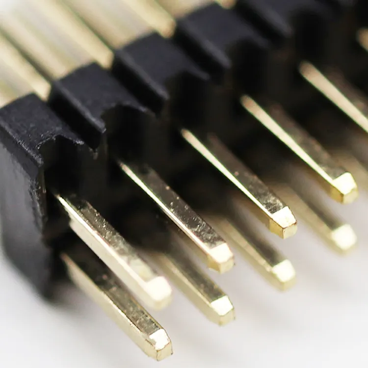 Hot PCB electronic connector male PA6T PA9T SMT Double Row Single Plastic Straight Pin Header connector