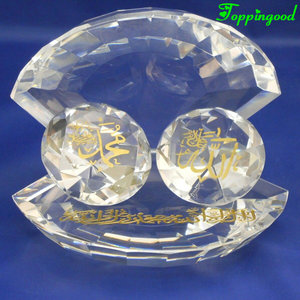 Fancy Islamic Crystal <strong>Shell</strong> <strong>Ornaments</strong> for Wedding Takeaway Gifts - Product Image 2