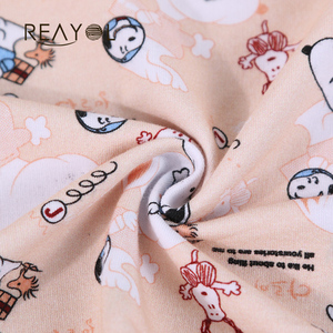 Hermosa <span class=keywords><strong>snoopy</strong></span> 100 digital impreso de algodón terry francés de tejido de punto - Product Image 4