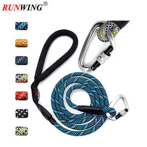 Dayanıklı <span class=keywords><strong>Polyester</strong></span> evcil hayvan tasması katı naylon dokuma yastıklı açık eğitim hayvan kurdela eşarp kilitleme karabina tırmanma halat - Product Image 6