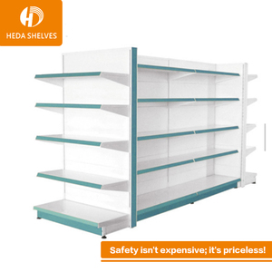 Nuovo <span class=keywords><strong>design</strong></span> a doppia lato Smart <span class=keywords><strong>design</strong></span> decorativo in <span class=keywords><strong>metallo</strong></span> di vetro scaffale del supermercato - Product Image 5
