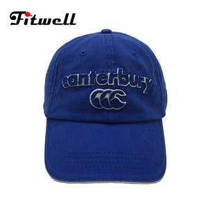 Algodón suave panel washed navy <span class=keywords><strong>gorra</strong></span> <span class=keywords><strong>de</strong></span> béisbol y no estructurados papá sombrero con bordado - Product Image 4