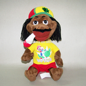 L'implantation taille 20 cm de bande dessinée grosse tête <span class=keywords><strong>chien</strong></span> en peluche jouets en peluche avec chapeau mignon - Product Image 1