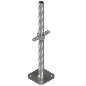 Precio bajo y duradero de andamio galvanizado ajustable Base tornillo Jack para venta