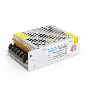 Sompom 220V Ac a DC Fuente de alimentación Marco abierto 12V 3.2A SMPS 40W Controlador LED