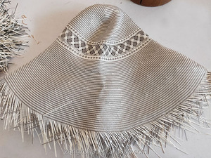 5bu <strong>Japan</strong> Glazed Two Tone <strong>Straw</strong> <strong>Hat</strong> Body - Product Image 6