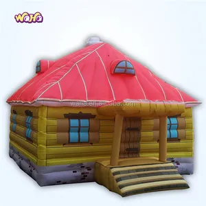 Outdoor Inflatable House Tent Inflatable Log Cabin Tent House Tent For Sale