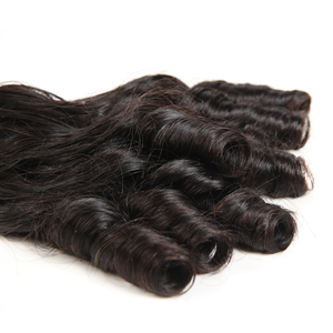 12A Color Natural rizo rizado bebé Fumi peruano extensiones de armadura de cabello humano - Product Image 4