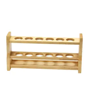 ชั้นวางหลอดทดลองแบบถอดได้ ที่วางหลอดทดลองแบบหมุนเหวี่ยงทำจากไม้ - Product Image 1