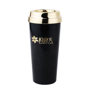 Personalizado negro de doble pared como fugas de viaje personalizado vaso para jugo de café/ - Product Image 1