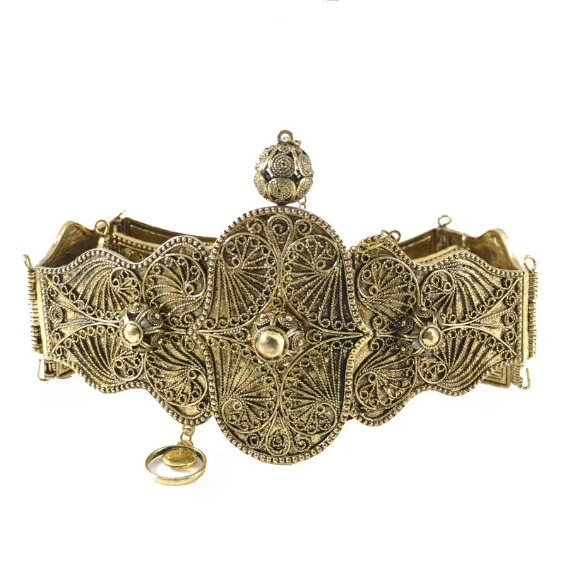 Cáucaso étnicos cinturón de oro para las mujeres Cáucaso boda tradicional cadena de la cintura para las mujeres