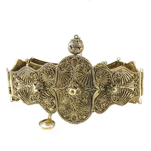 Caucaso Etnico cintura d'oro per le donne Caucaso tradizionale abito da sposa catena della vita per le donne