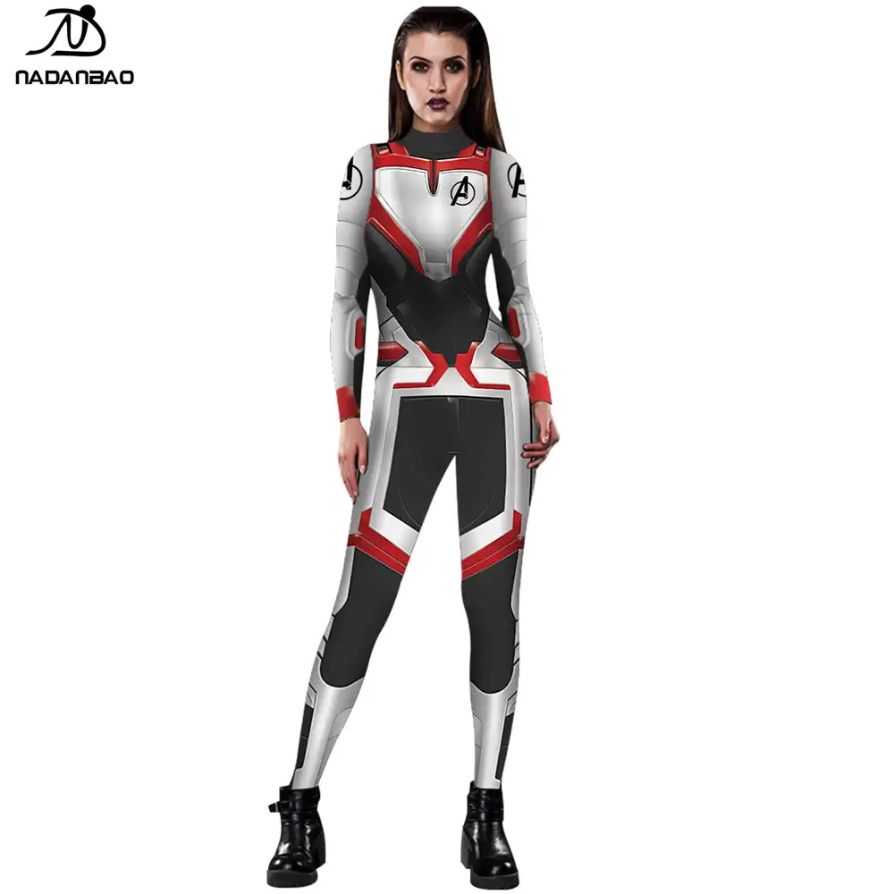 NADANBAO marka 2022 özel yüksek kalite seksi savaş kostüm 3d baskılı süper kahraman giyim kadın cosplay tulum kostüm