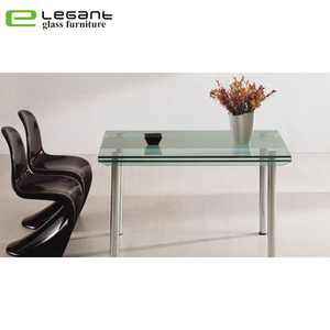 Moderne élégant carré <span class=keywords><strong>vert</strong></span> en verre <span class=keywords><strong>table</strong></span> à manger - Product Image 1
