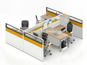 Zeitgenössische Büro-Kabinen 1/<span class=keywords><strong>2</strong></span>/<span class=keywords><strong>3</strong></span>/4/6 Personenbüro Trennwand-Arbeitsplatz - Product Image 5