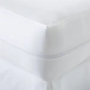 110gsm tecido 100% algodão de malha com TPU e 100% poliéster de malha saia impermeável protetor de colchão