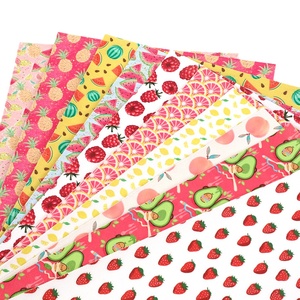 10 buah/set buah nanas dicetak Faux kulit sintetis lembaran set 82112 - Product Image 4