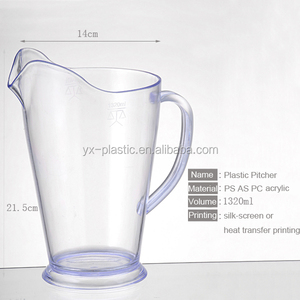 1.8L personnalisation en plastique haute clair PS/acrylique bouilloire bouteille de jus de bière <span class=keywords><strong>pichet</strong></span> de jus - Product Image 3