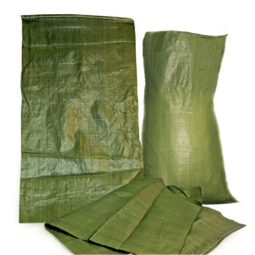 PP Woven Green Garbage Bags / Rubbish Sacks