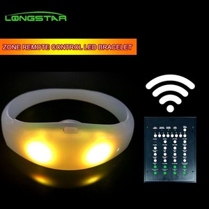 Control remoto de <span class=keywords><strong>Radio</strong></span> de uz resplandor en el oscuro de goma de silicona para el evento de pulsera Led pulsera - Product Image 3
