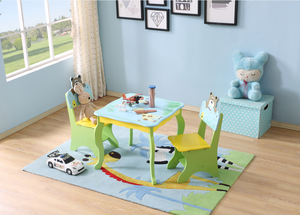 Table <span class=keywords><strong>d</strong></span>'école en bois pour enfants, chaise, meubles féerique - Product Image 5