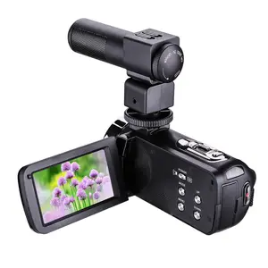 Full Hd 1080จุดบ้านใช้กล้องวิดีโอดิจิตอลที่มี3.0 ''จอแสดงผลแบบสัมผัสและ16x ดิจิตอลซูมมินิ DV