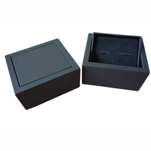 Personalizado negro de plástico de cuero gemelos embalaje de caja de regalo - Product Image 6