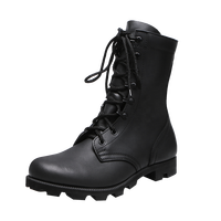 Custom Leather Waterproof Wear-Resist Rubber Outsole Tactical Combat Boots