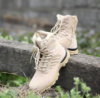 Professionnel hommes 8 pouces noir Combat tactique entraînement botte EVA chaussures d'hiver maille tissu imperméable été bottines désert