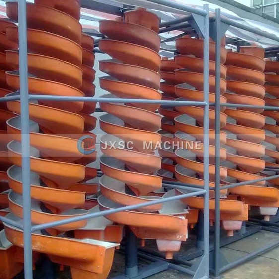 Fabricante profissional rutilo minério multi Gravity Separator Diamond lavagem planta ilmenite espiral chute