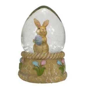 Kính Dome Pasqua Ostern Globo Nước Bóng Phục Sinh Nhựa Thỏ Quả Cầu Tuyết - Product Image 1