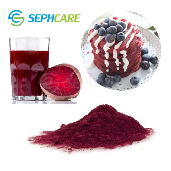 Sephcare natural food coloring dye pigment supply dried red beet root powder
