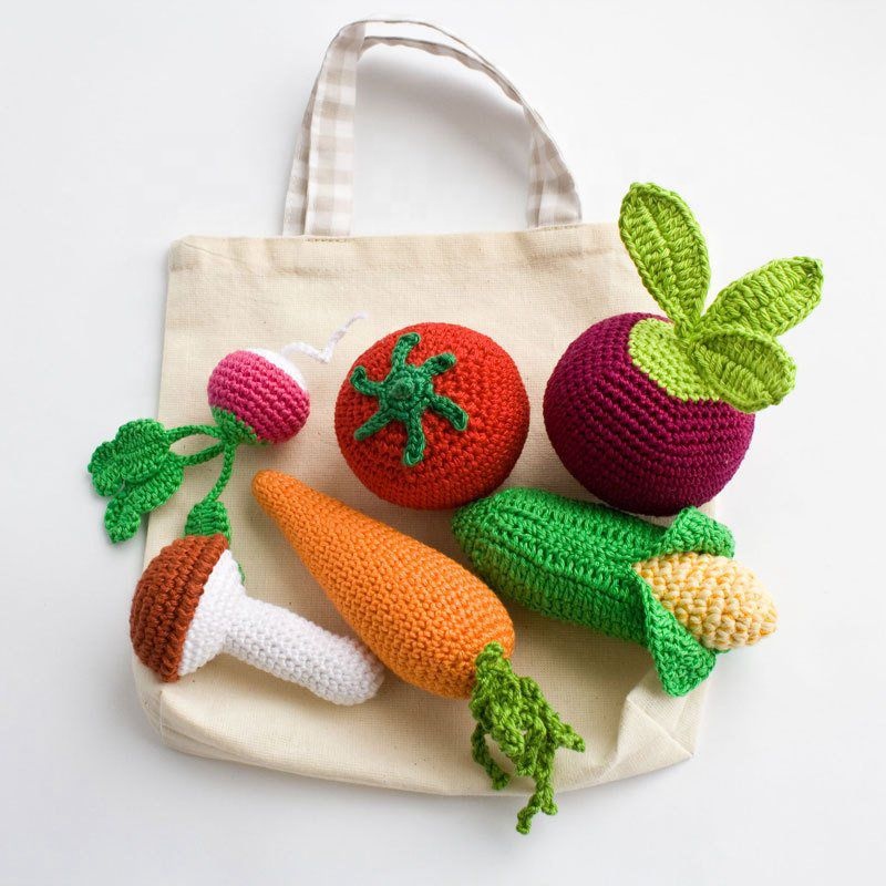 Handmade Crochet Play Food Fun Educational Toys