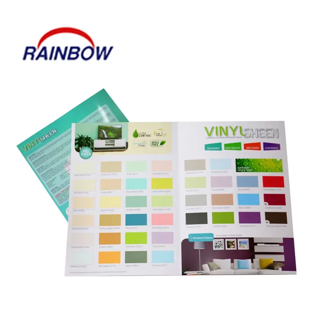 Good Quality Valuable Art Paper Color Card for Floor Paint Printing Catalog Soft Pantone Customized Cover