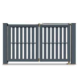 Clôture coulissante en aluminium moulé pour jardin, design moderne, barrière à lattes, profil coulissant artistique, portail en aluminium pour la Malaisie - Product Image 2