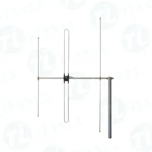 Antena yagi vhf ao ar livre, antena de 3 elementos 7 dbi de alto desempenho, antena yagi de prata