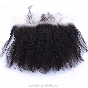 Las ventas en línea de China sitio afro rizado encaje frontal con pelo bebé <span class=keywords><strong>alibba</strong></span> Express transparente encaje frontal - Product Image 4