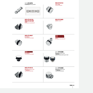 Accesorio de vidrio de diseño moderno de alta calidad <span class=keywords><strong>para</strong></span> puerta corredera - Product Image 5