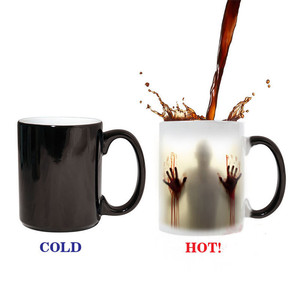Cốc Ma Thuật In Nhiệt Thăng Hoa Nước Nóng Bằng Gốm Thay Đổi Màu Logo Tùy Chỉnh - Product Image 4
