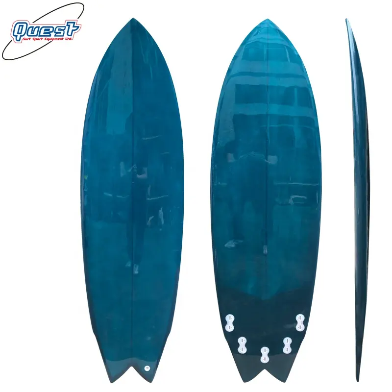 Bule Gemalt Surfbrett Shortboard Schaum Fiberglas Epoxy Surf Board
