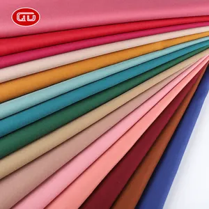 Custom color garment textile plain dyed 80% polyester 20% rayon fabric for trousers