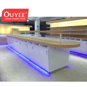 Customized Retail Modern Showroom Display Furniture Computer Shop Counter Design Display