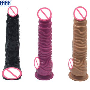 FAAK26.5cm Drop Verzending Gebogen <span class=keywords><strong>Dildo</strong></span> Vrouwen Sex Erotische Toys Sex Adult <span class=keywords><strong>Dildo</strong></span> <span class=keywords><strong>Silicone</strong></span> Rubber Penis Juguetes Sexuales <span class=keywords><strong>Dildo</strong></span> Oem - Product Image 5