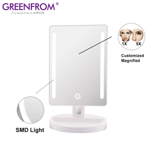 De plástico LED de escritorio sensor táctil maquillaje 20x <span class=keywords><strong>espejo</strong></span> de aumento <span class=keywords><strong>con</strong></span> <span class=keywords><strong>luz</strong></span> - Product Image 3