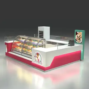 קניון משמש עוגת showcase לחם קיוסק תצוגת ארון משקאות בר קיוסק יצרן