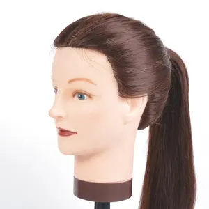 Training Mannequin With Hair Hair Styling Doll Head With Natural Hair Training Mannequins Head Hairdressing Training Doll Heads