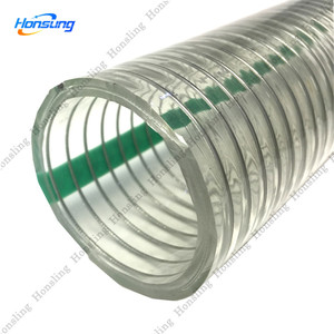 <span class=keywords><strong>Manguera</strong></span> de trueno de pvc transparente/tubo de succión de grado alimenticio reforzado con espiral de alambre de acero de pvc - Product Image 3