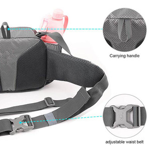 Fanny Pack Hiking Waist Packs with <strong>Water</strong> <strong>Bottle</strong> <strong>Holder</strong> <strong>for</strong> <strong>Walking</strong> Running - Product Image 2
