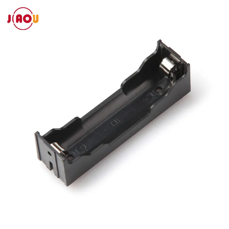 JIAOU 3.7V Lithium 18650 Battery Holder case with Pins 1 Cell Battery Box