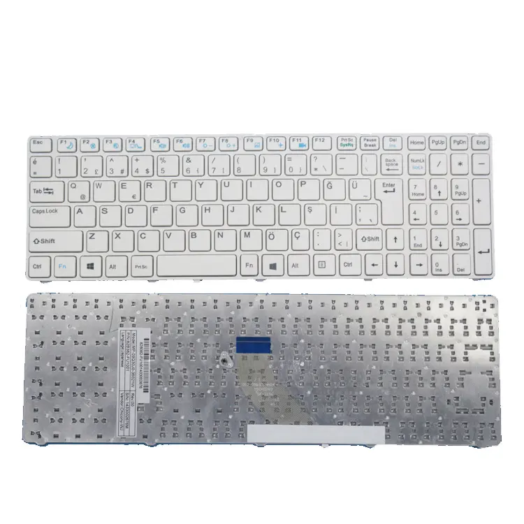 HHT 2017 o mais barato teclado do computador com fio teclado do laptop para Casper MT50 branco teclado do laptop Turco